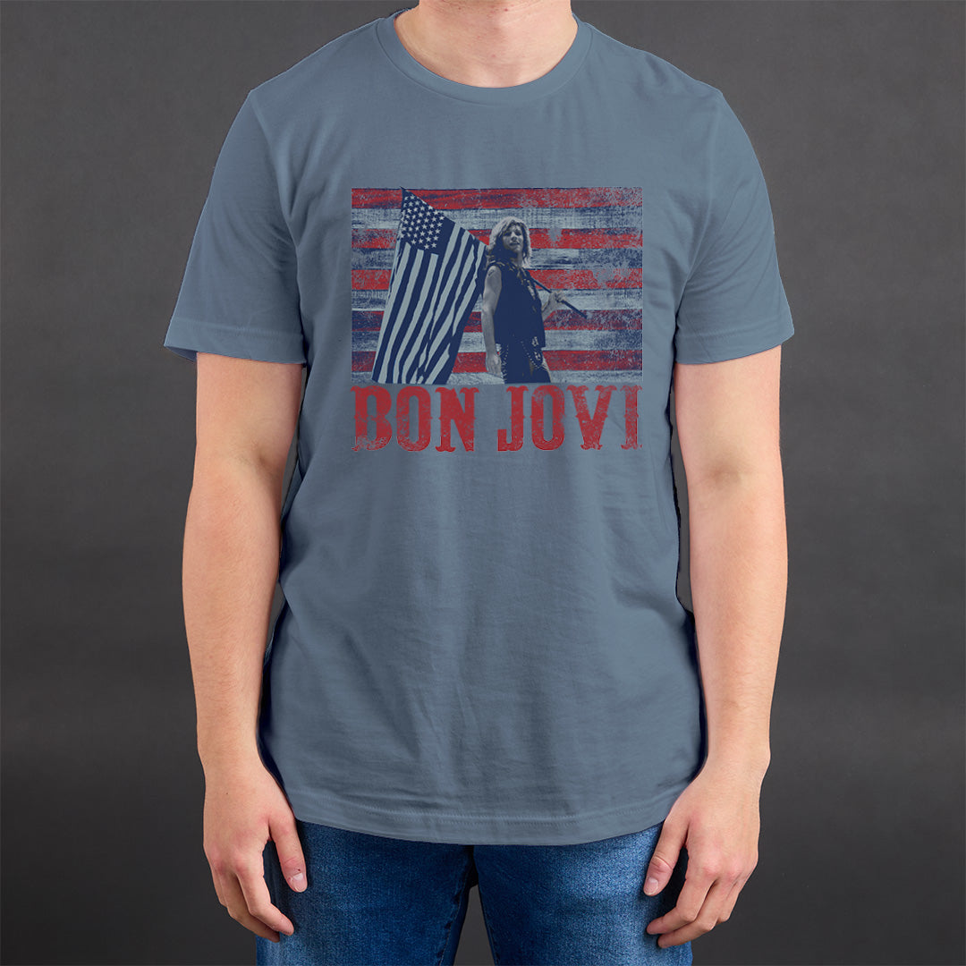 Bon Jovi - American Flag T-shirt