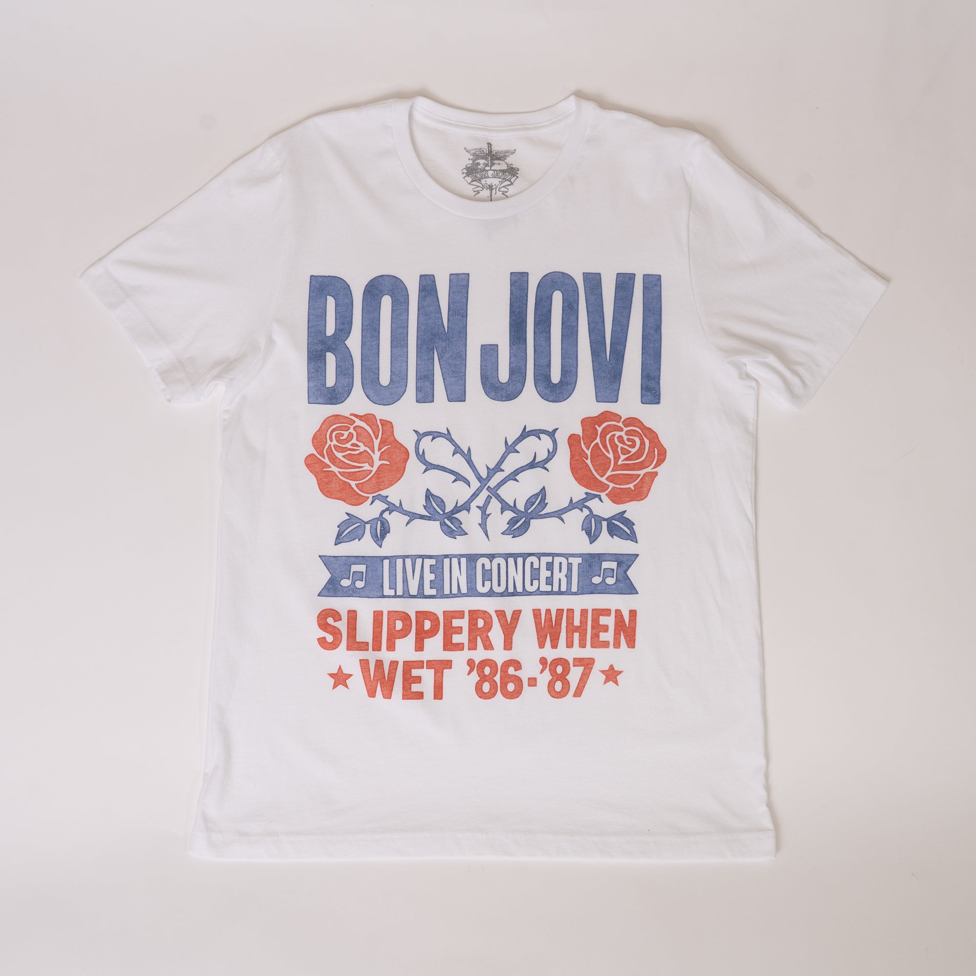 Bon Jovi - Live In Concert White T-Shirt