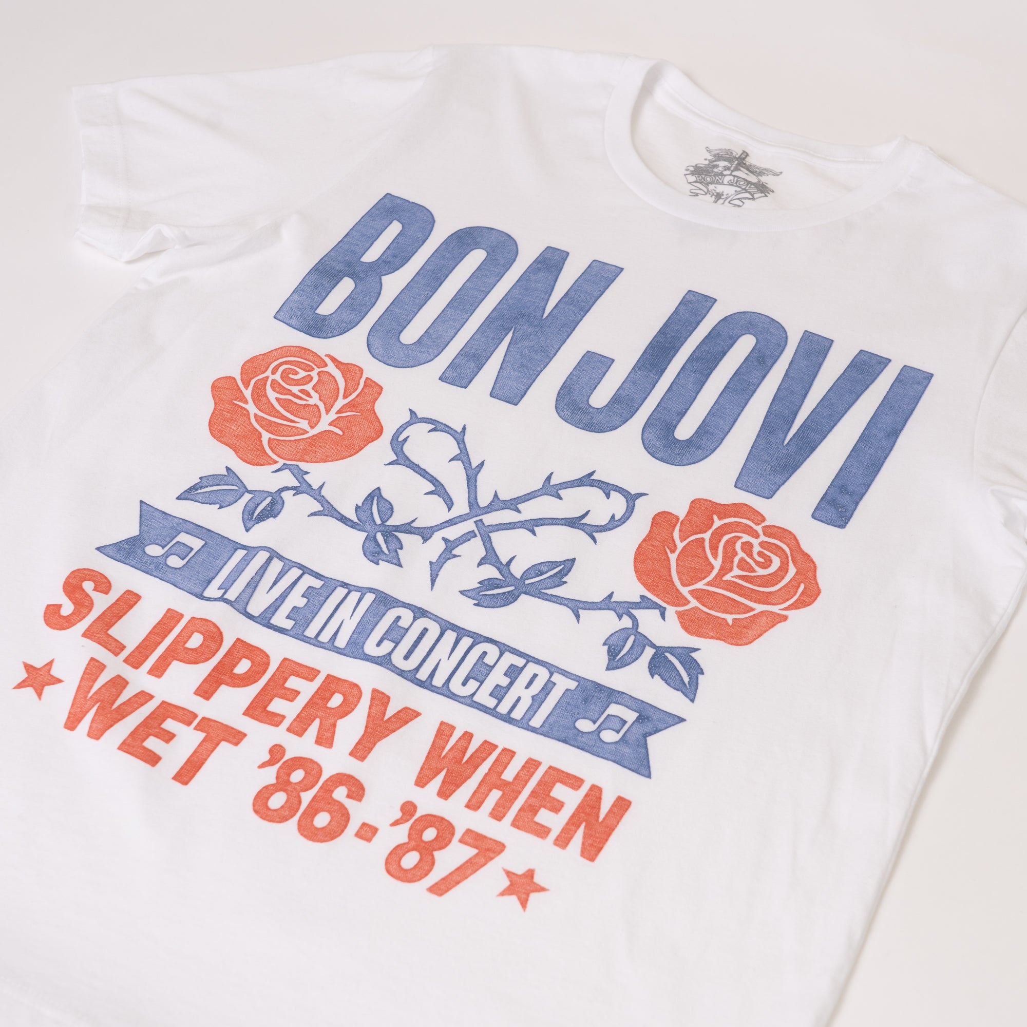 Bon Jovi - Live In Concert White T-Shirt