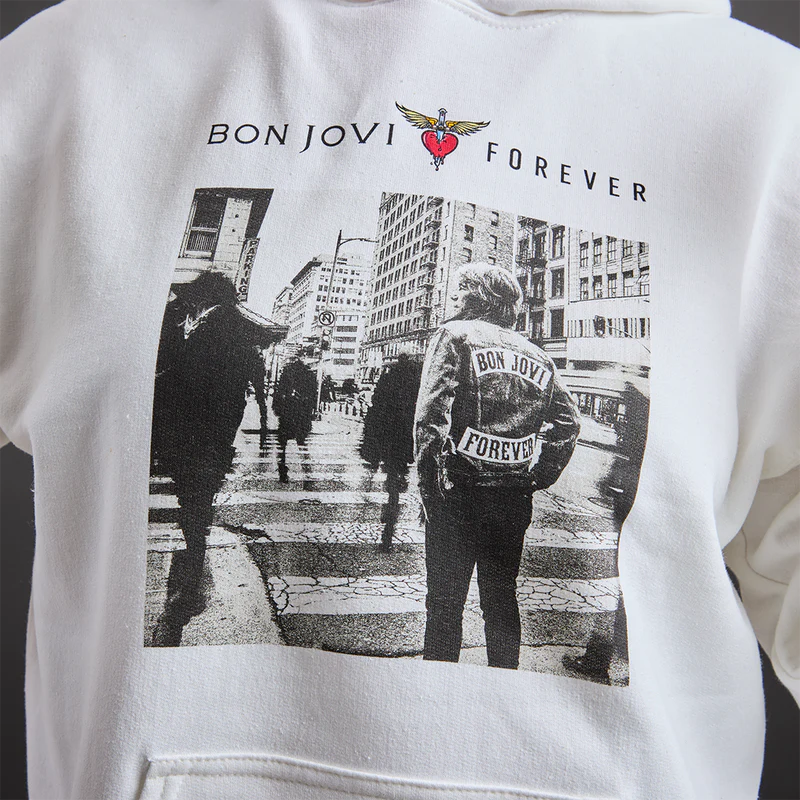 Bon Jovi - Bon Jovi Forever Hoodie in White