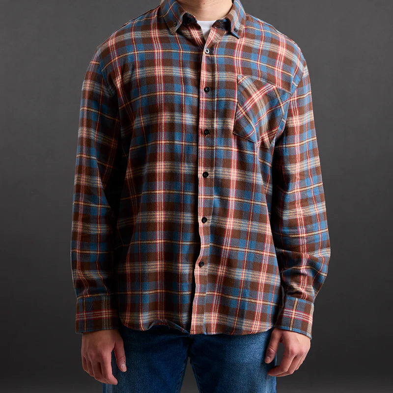 Bon Jovi - New Jersey Blue Pattern Flannel
