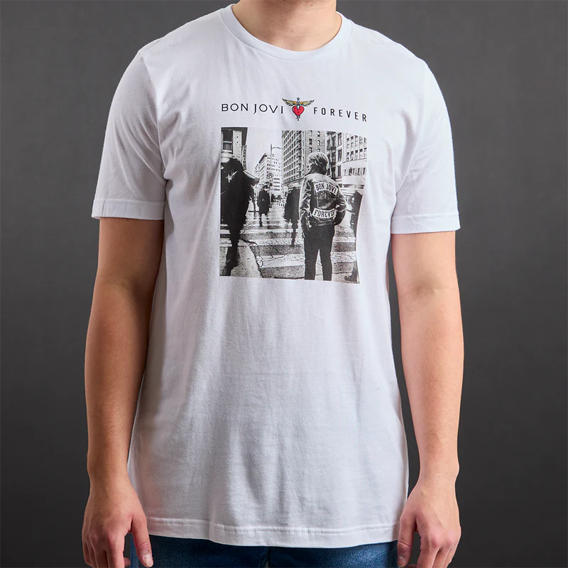 Bon Jovi - Album Cover Tee in White