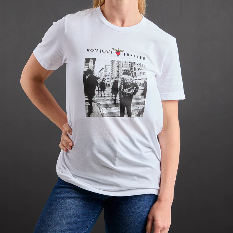 Bon Jovi - Album Cover Tee in White
