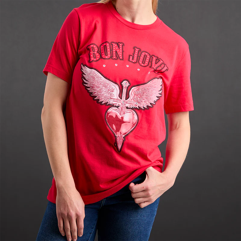 Bon Jovi - Forever Red H&D T-Shirt