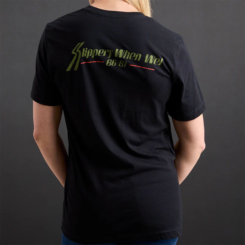 Bon Jovi - Slippery When Wet Vintage World Tour Black T-Shirt