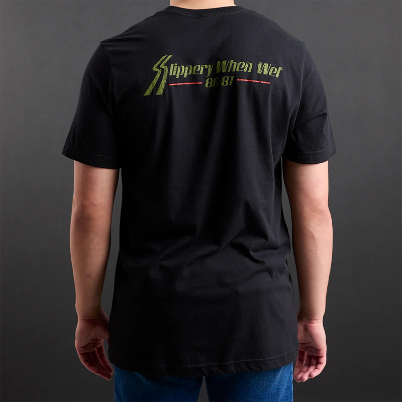 Bon Jovi - Slippery When Wet Vintage World Tour Black T-Shirt
