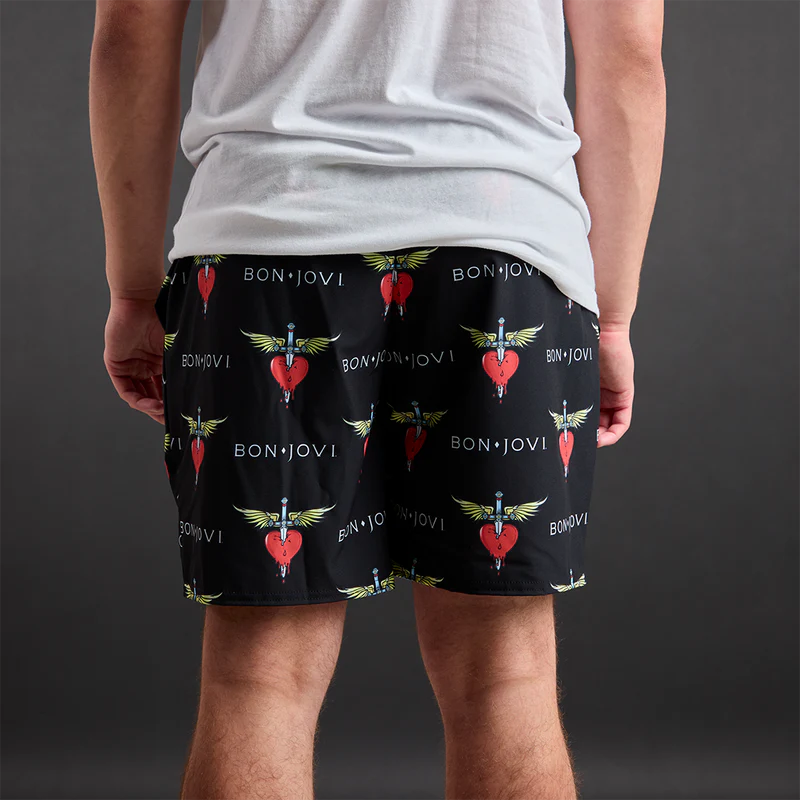 Bon Jovi - Heart & Dagger All Over Print Shorts