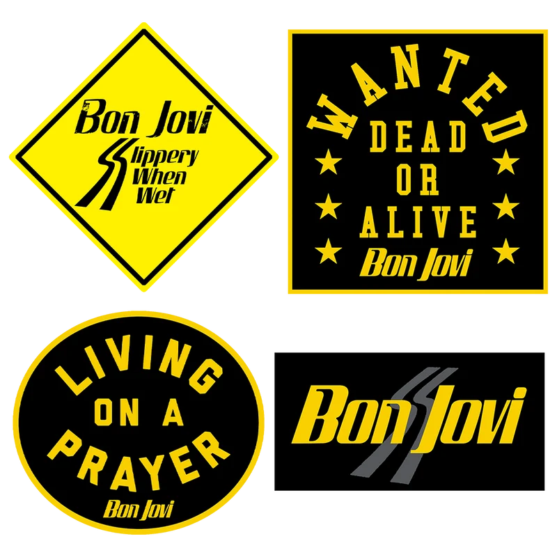 Bon Jovi - Slippery When Wet Sticker Pack