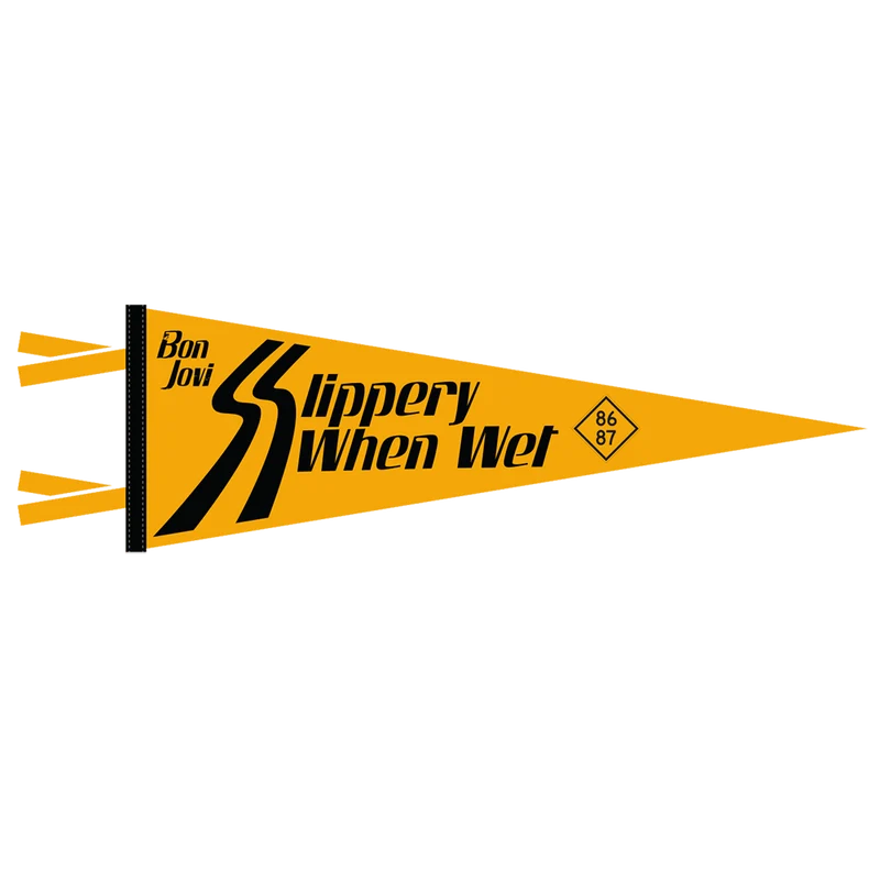 Bon Jovi - Slippery When Wet Pennant