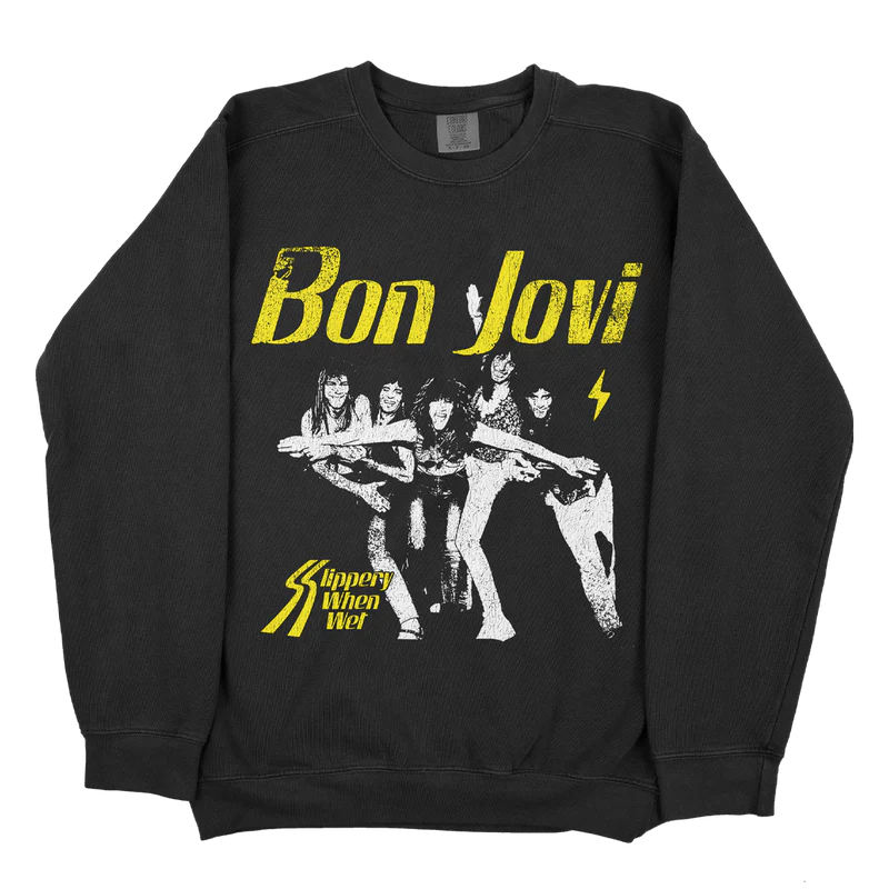 Bon Jovi - Slippery When Wet Crewneck