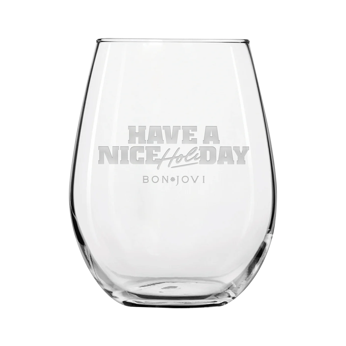 Bon Jovi - Have a Nice Day Stemless Wine Glass