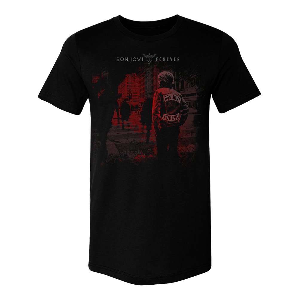 Bon Jovi - Forever Black Album Photo T-Shirt
