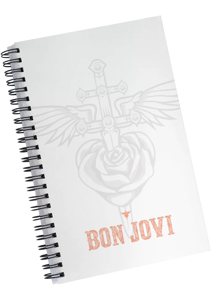 Bon Jovi - Rose and Dagger Notebook