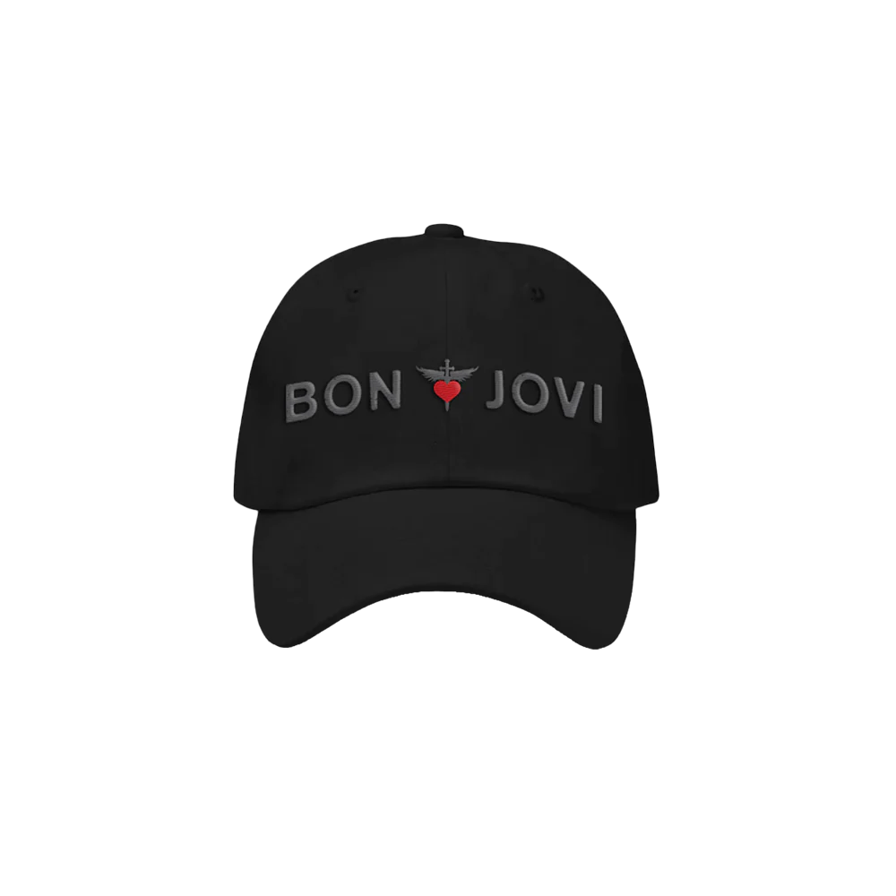 Bon Jovi - Heart and Dagger Embroidered Hat